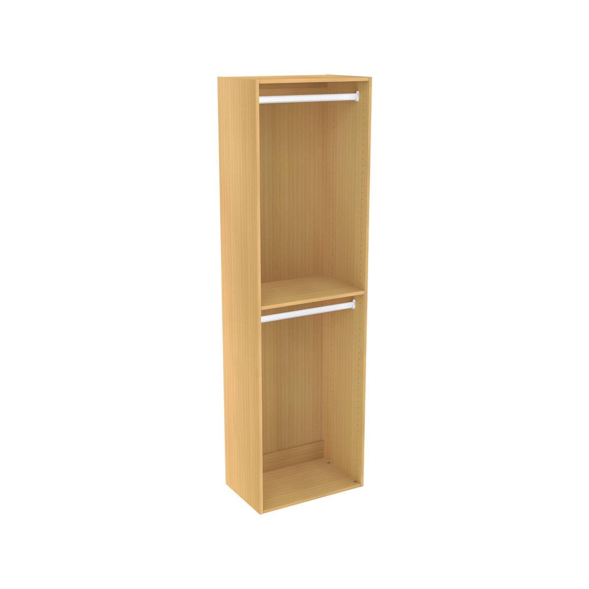 Lugna 2048 x 600 x 380mm Sand Double Hanging Robe Insert - Bunnings ...