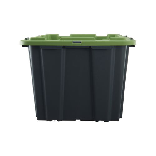 All Set 25L Green And Grey Storage Container With Flat Lid - 25L ...