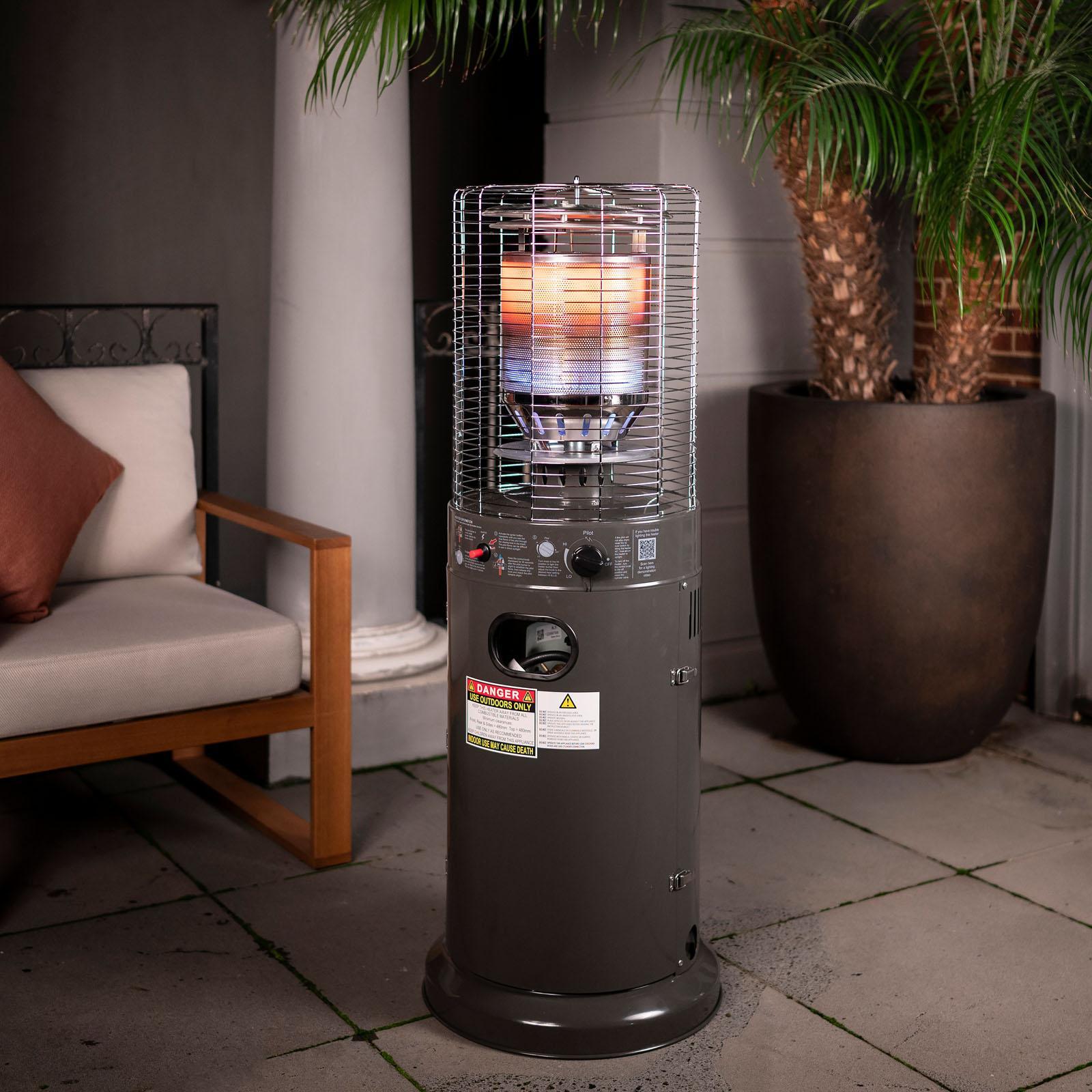 Mimosa Charcoal Outdoor Area Gas Heater - Bunnings Australia
