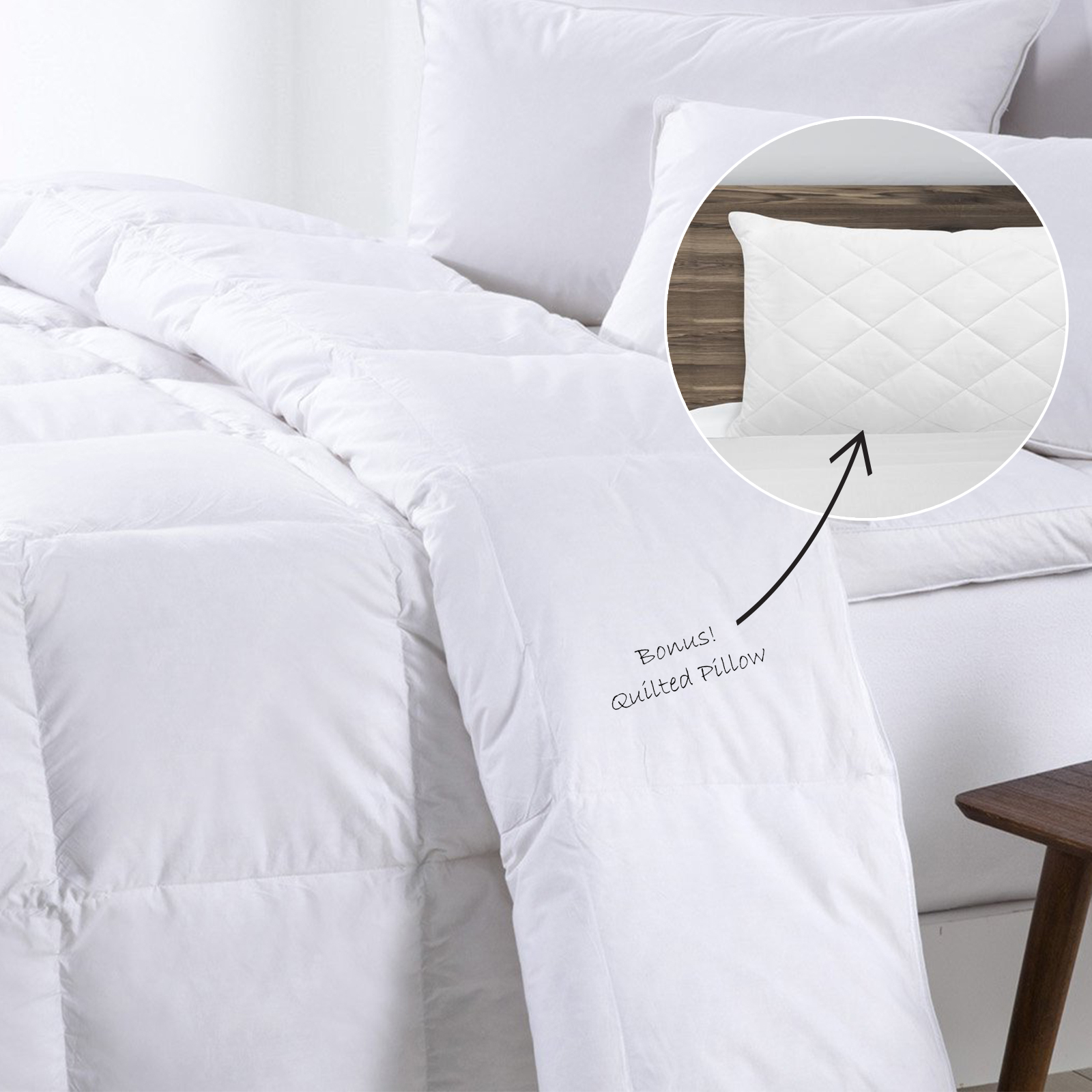 Royal Comfort Goose Feather & Down Quilt - Double - 500GSM main image 1