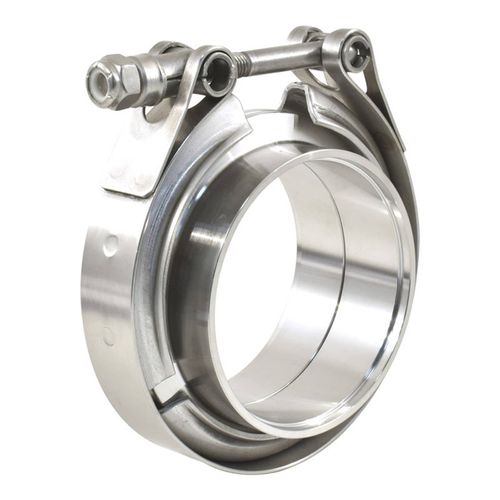 3 Inch V-Band Clamp With Flanges – 304 Stainless Steel Exhaust Pipe Connector