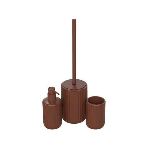 Astin Sinclair Sepino Mocha Mousse 3 Piece Bathroom Accessories Set ...