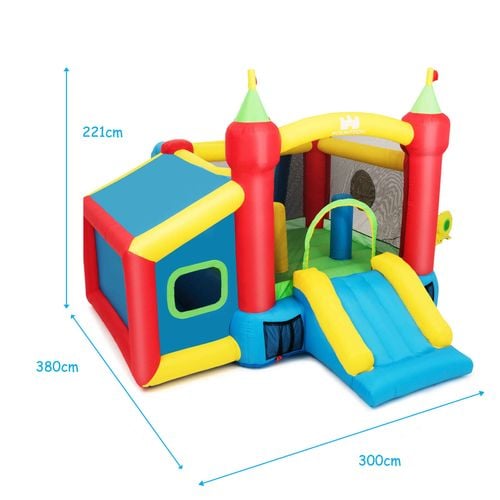 Costway Kids Slide Jumping Castle with Ball Pit NO Blower Bunnings