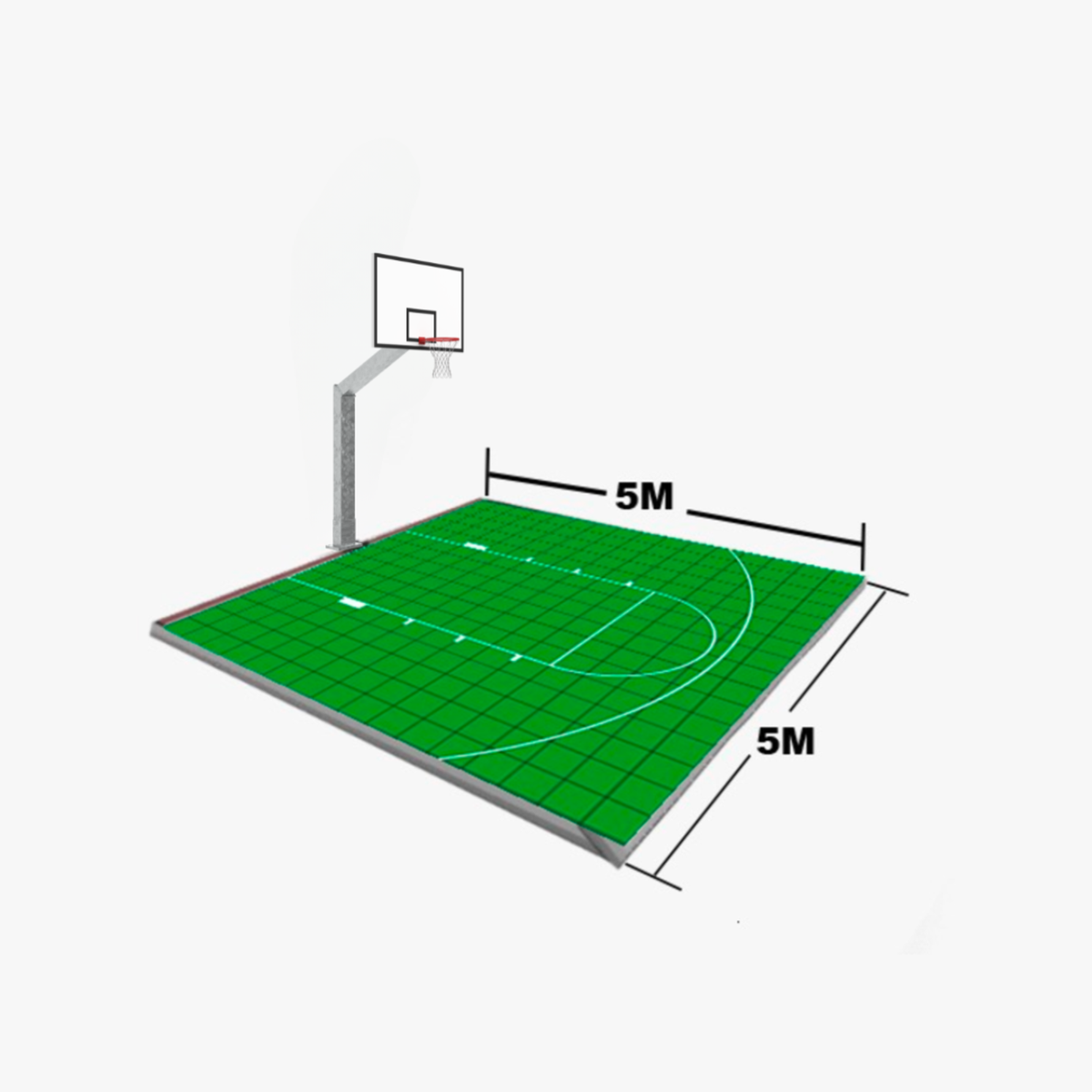 Kangaroo Courts Basketball Court Flooring Tiles 5mx5m Bunnings