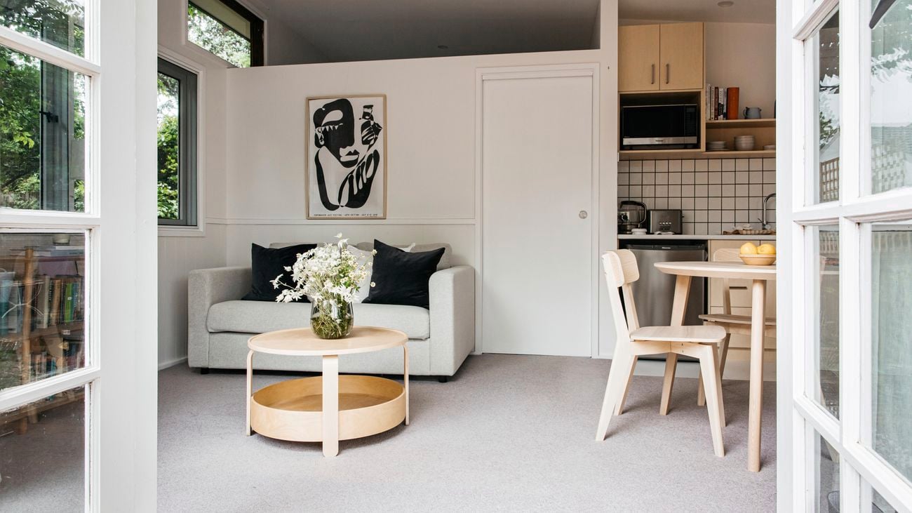 Scandi style granny flat living room