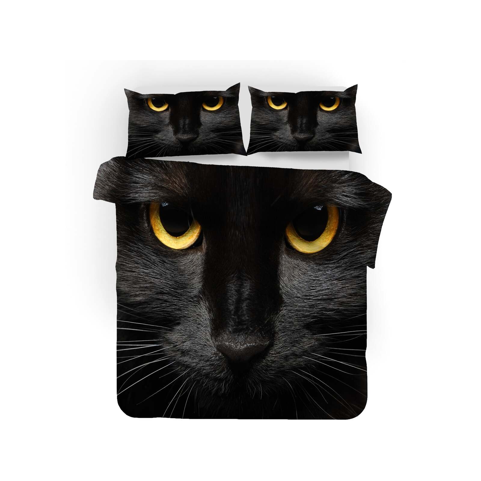 Cat Portraits  3-Piece Quilted Bedding Set NCU0PD420 main image 1