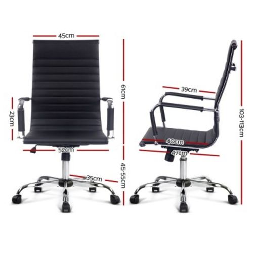Artiss Black Eames Replica High Back Office Chair Bunnings Australia