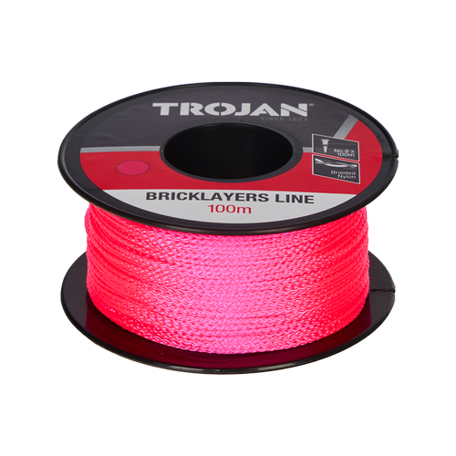 Trojan 100m Pink No. 8 Brickline - Bunnings Australia