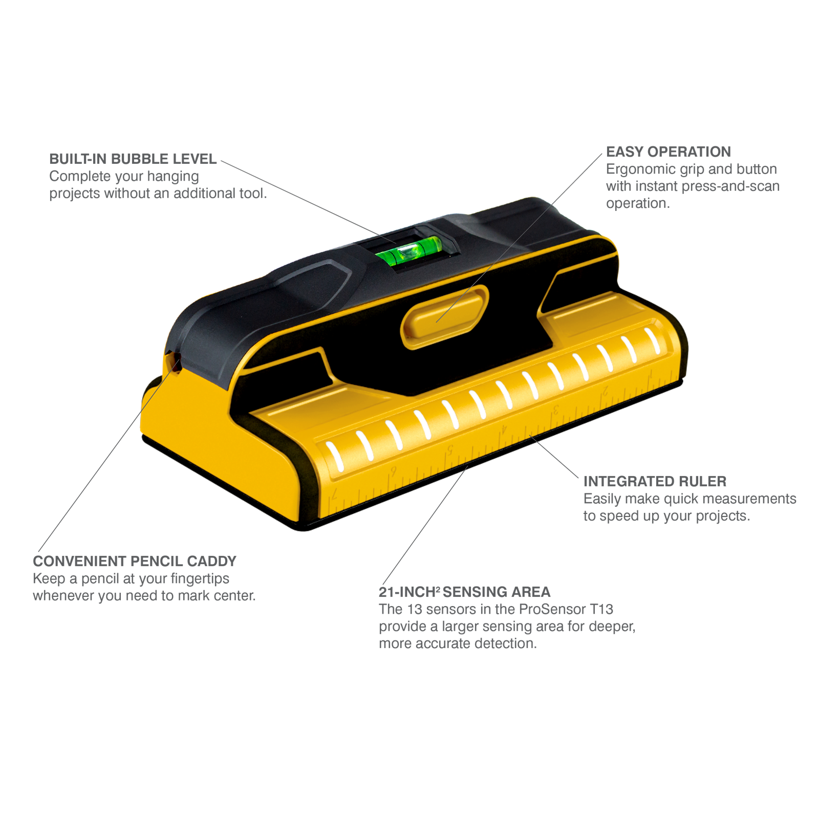Elonbo Custodia Rigida Per Franklin ProSensor M210/M150/710/710+/T13 - Protezione Antiurto E Polvere, Con Tasca