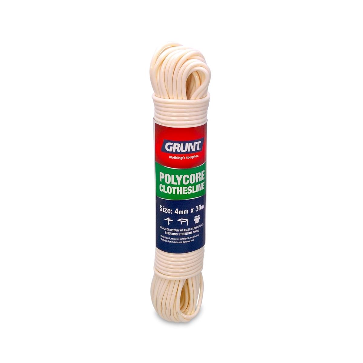 Grunt White Poly Core Clothesline Wire - Bunnings Australia