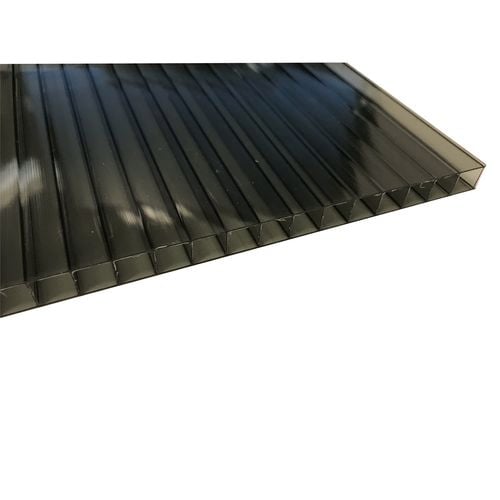 Sunlite 10mm Twinwall X 2m Solar Grey Polycarbonate Roofing Bunnings Australia