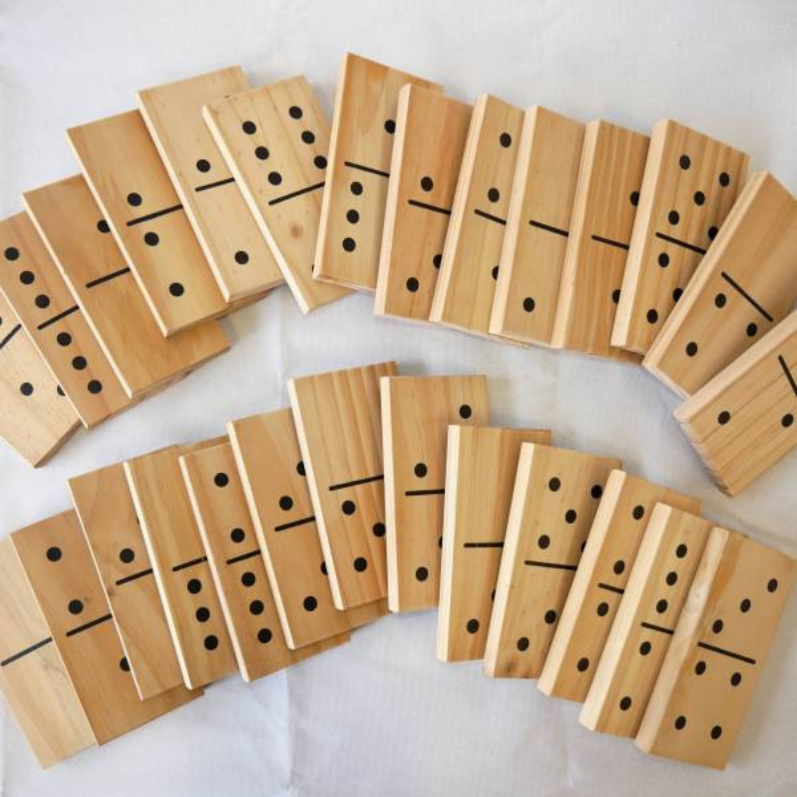 Giant Outdoor Dominoes Game Set with 28 Pieces 15cm - Bunnings Australia
