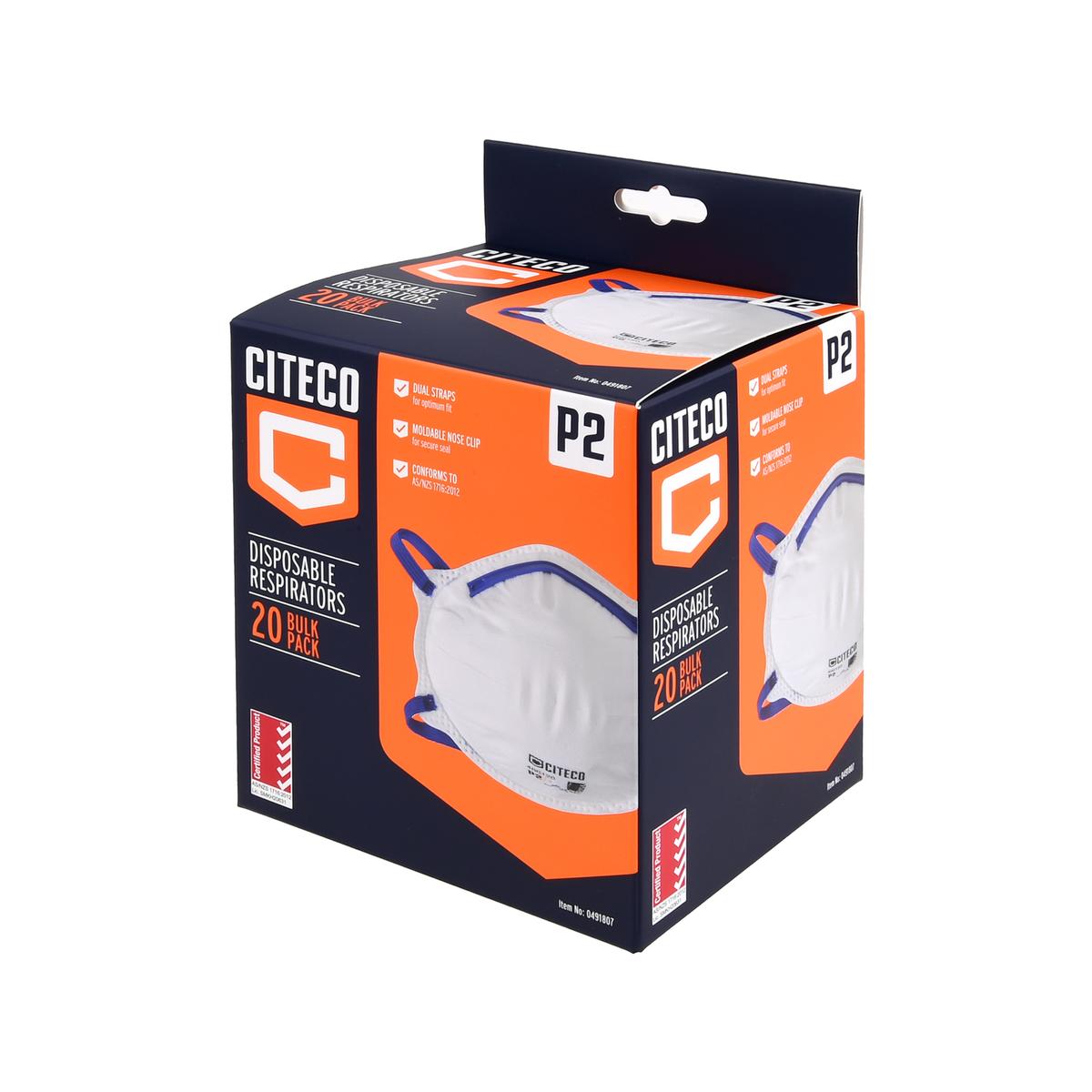 Citeco P2 Respirator - 20 Pack - Bunnings New Zealand