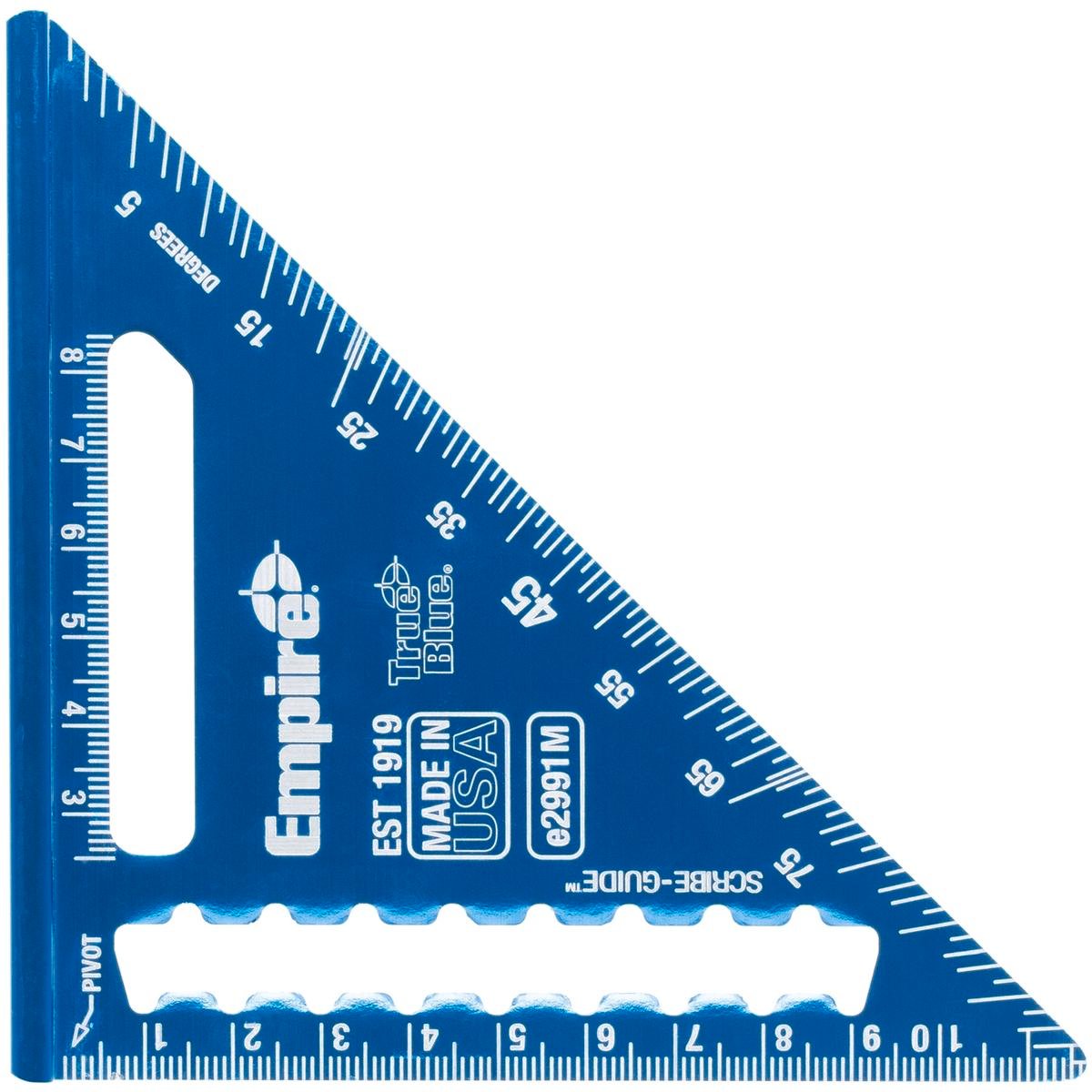 Empire True Blue 120mm Hi-Vis Mini Laser Etched Rafter Square ...