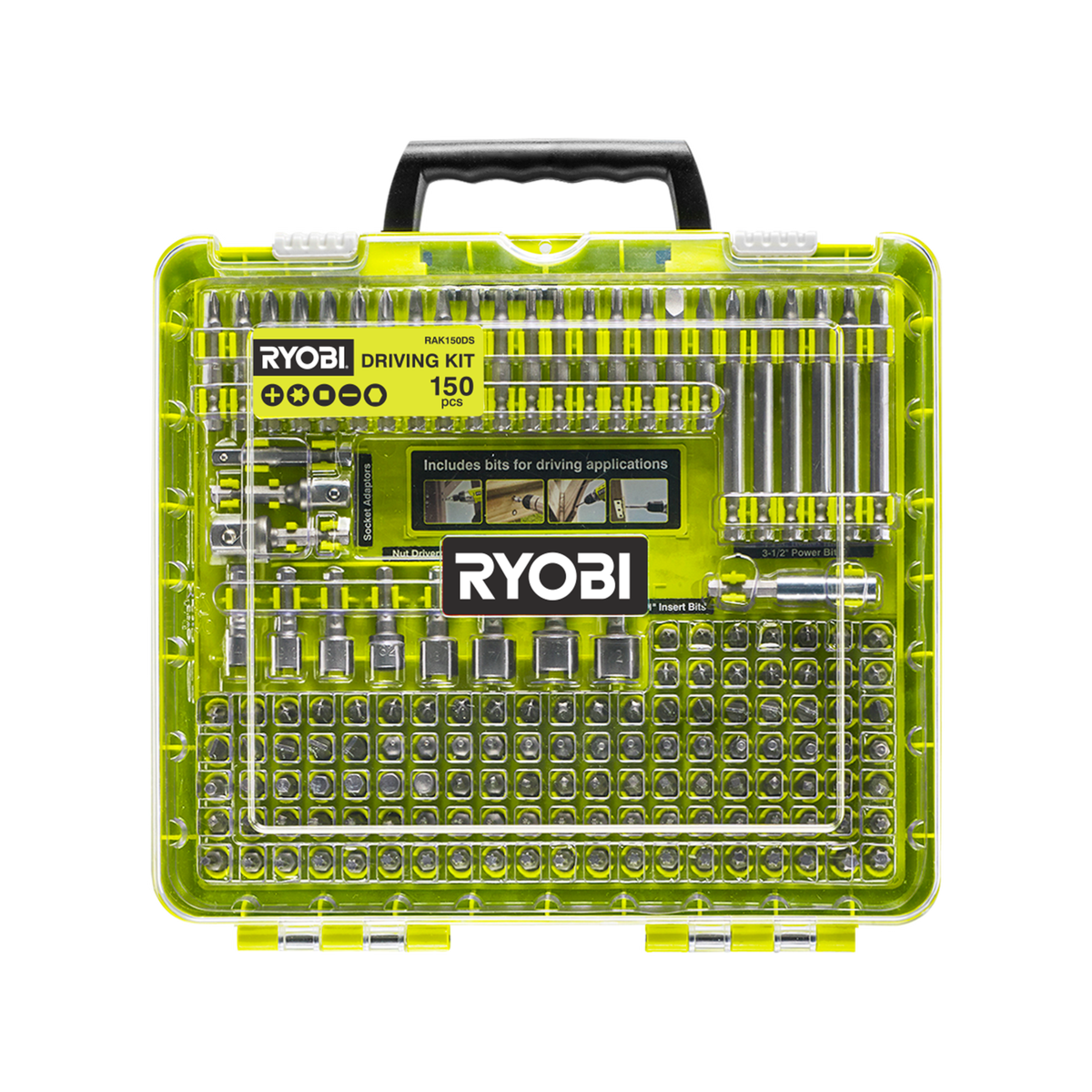 Ryobi 150 Piece Driving Kit - Bunnings Australia