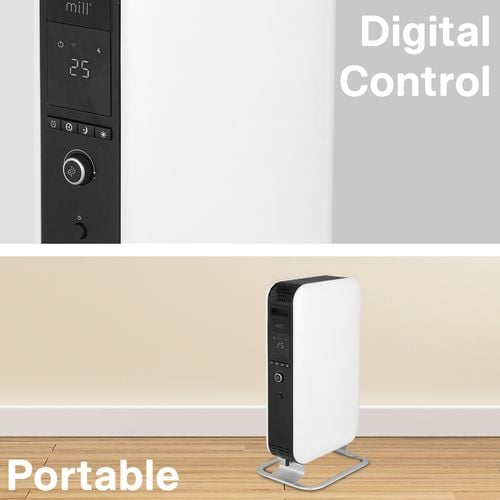 Mill 1500W Smart Wi-Fi Gentle Air Oil Heater - Bunnings Australia