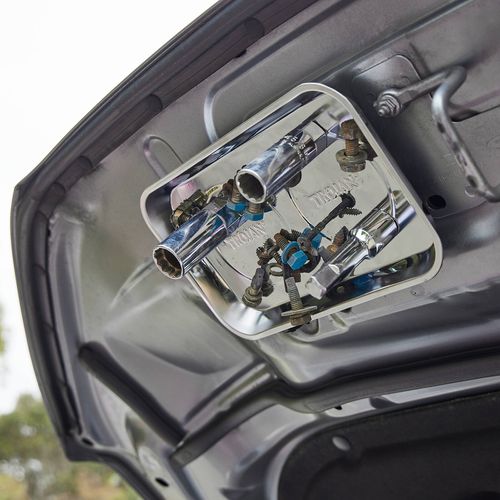 4-Piece Large Magnetic Parts Tray Set, Stainless Steel Heavy Duty Parts