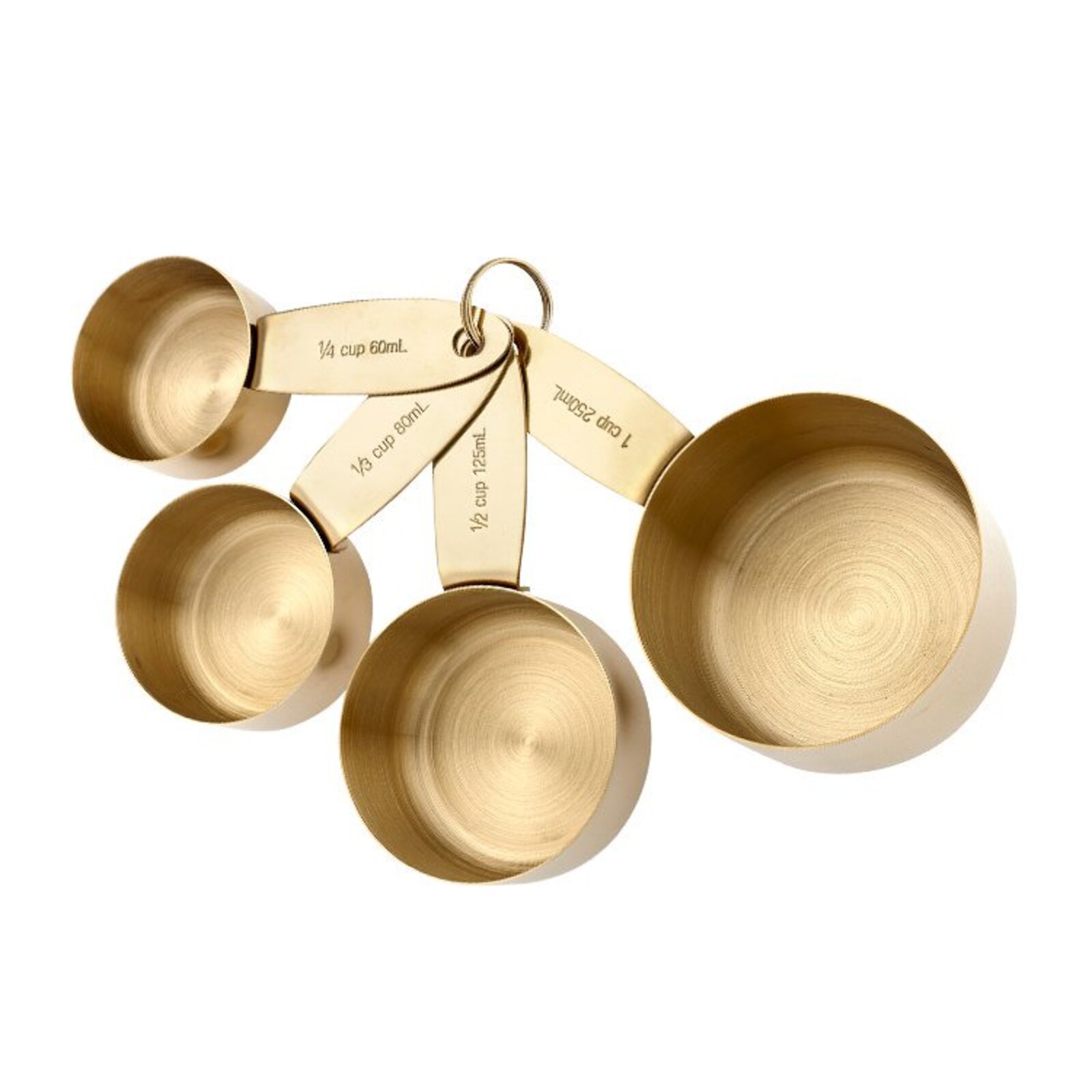 Confezione da 6 cucchiai di misurazione Colore oro - - 5450Q-GLD