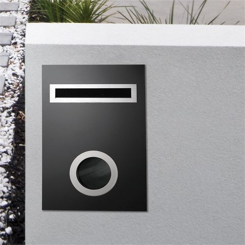 Sandleford Black Frontier Front And Back Letterbox With Newspaper ...
