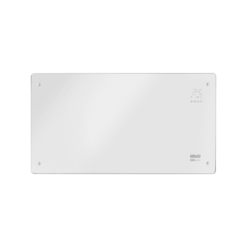 Arlec 2400W White Grid Connect Glass Panel Heater - Bunnings New Zealand