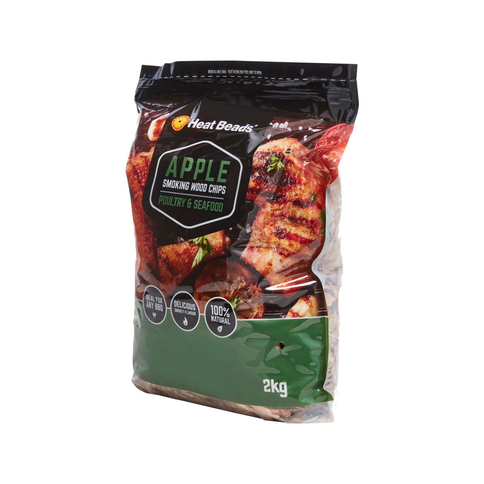 Heat Beads 2kg BBQ Smoking Wood Chips 2kg Apple Bunnings Australia