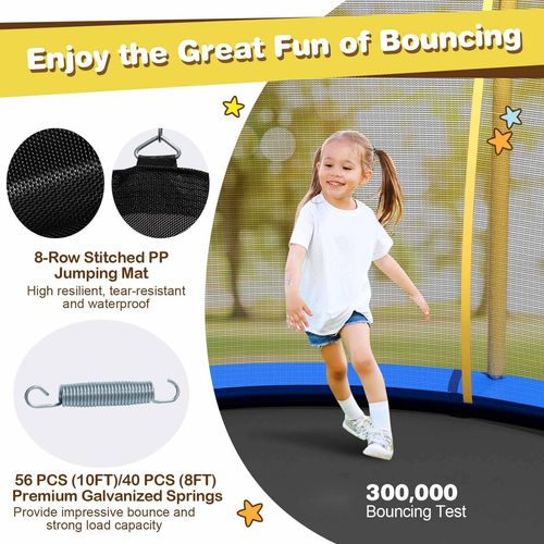 Produktbild von Indoor Trampolin Klappbar LIFEZEAL Faltbares Kindertrampolin Mit Lichtern, 90 Cm Minitrampolin Mit Griff Für Kinder 3-6 Jahre, Trampolin Indoor Für Fitness, Mehrfarbig Indoor Trampoline Günstig