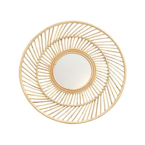Natural Cane Wall Mirror - Bunnings Australia