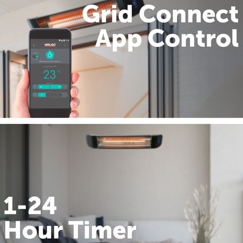 Arlec 2400W Smart Grid Connect Instant Infrared Heater - Bunnings Australia