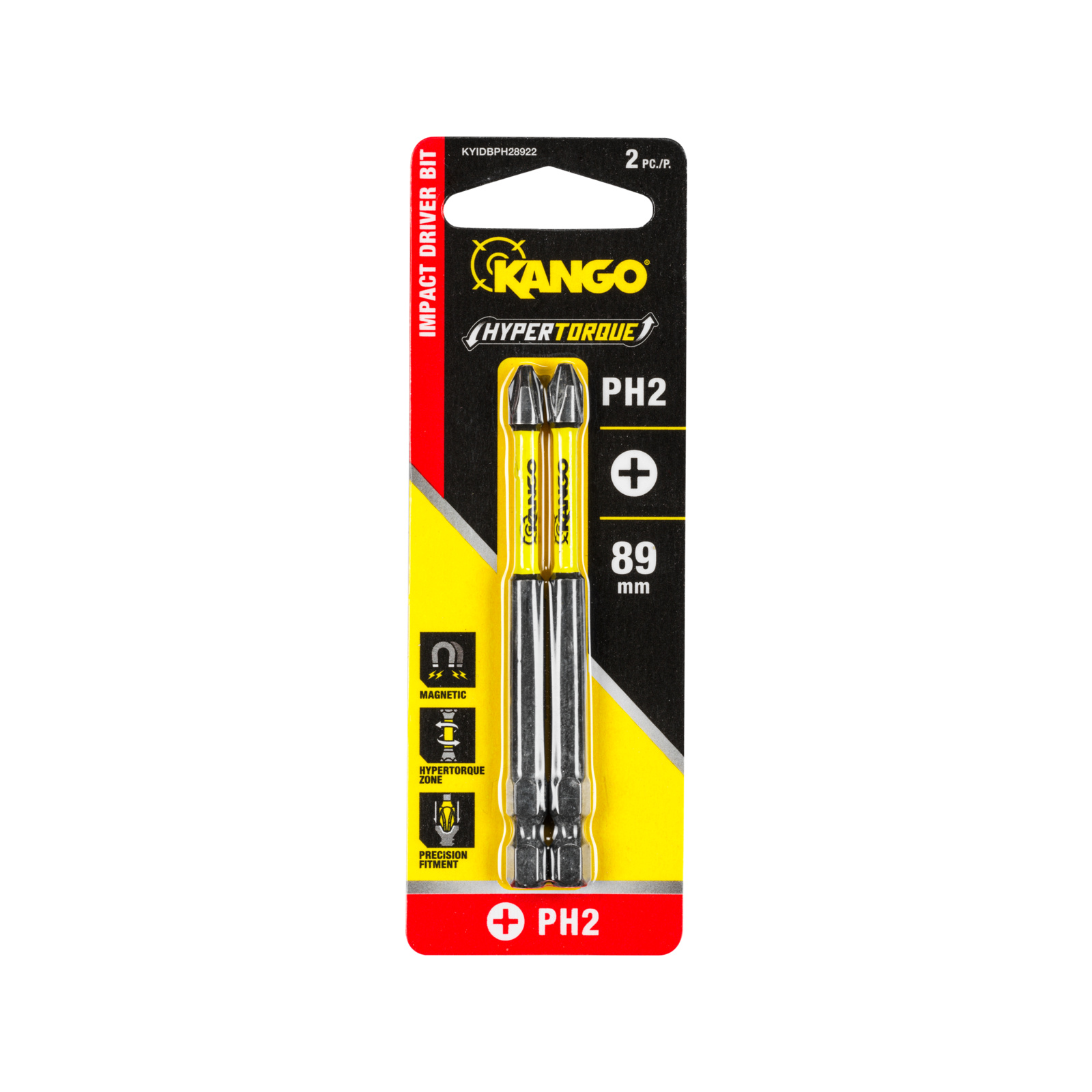 Kango Hypertorque 89mm PH2 Impact Driver Bit 2 Pack - Bunnings Australia