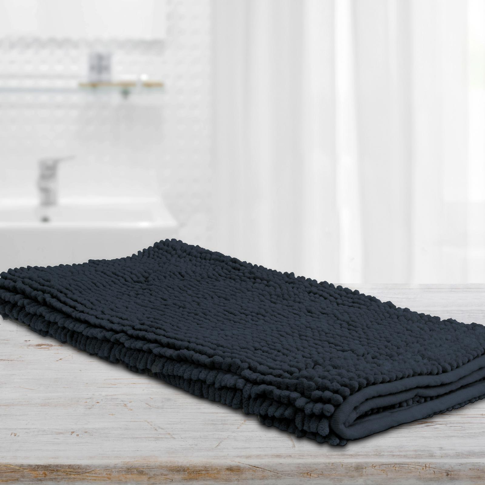 Ardor Toggle 50x100cm Bath Mat Navy - Bunnings Australia