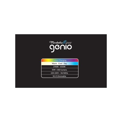 Mirabella Genio Wifi Dimmable 9w Led Gls Edison Screw Each