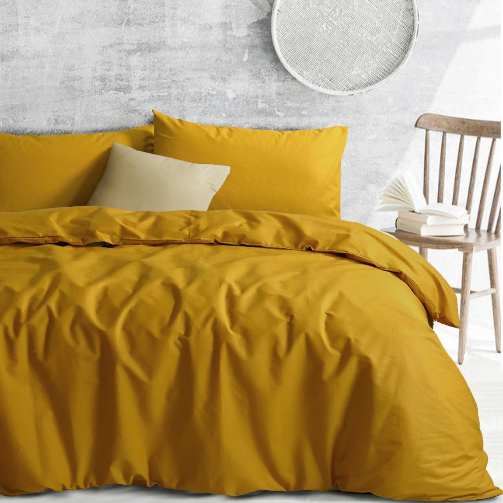 Amsons mustard super king quilt cover set bunnings australia