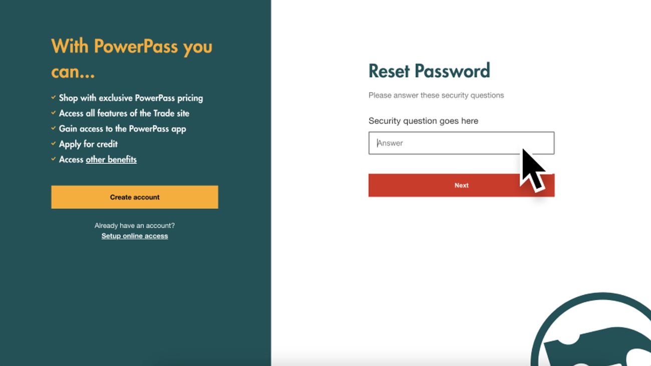 How To Reset Your Password - Bunnings Trade AU