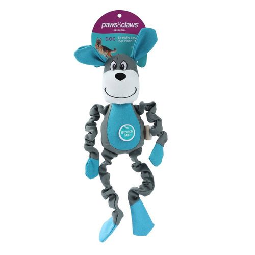 Paws & Claws Stretchy Leg Pup Plush Toy 40X15X8cm - Assorted - Bunnings ...