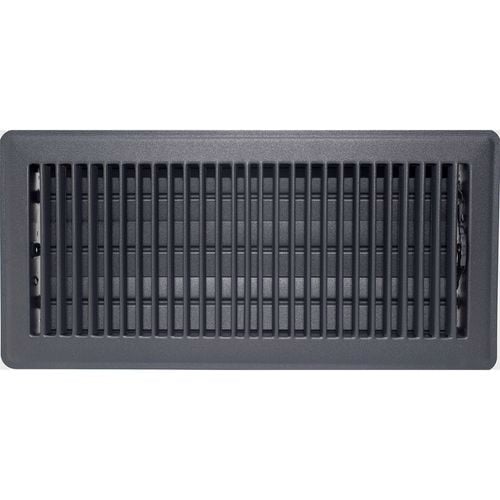 Accord 15 x 35cm Charcoal Metal Louvered Floor Vent - Bunnings Australia