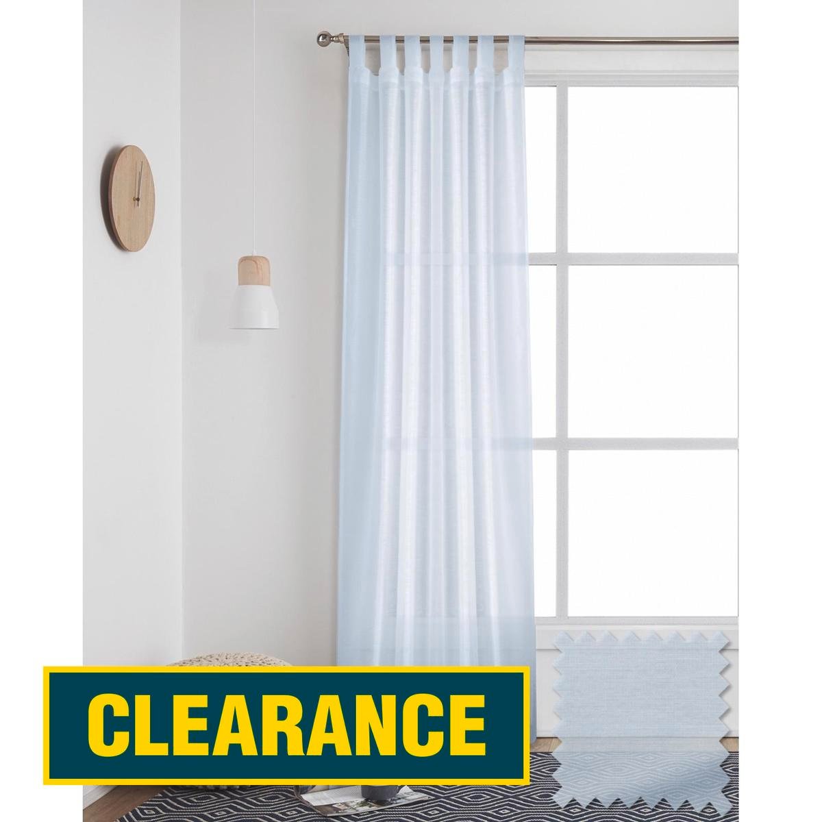 Windoware 1200 x 2230mm Organza Sheer Claire Curtain - Sheer Claire ...