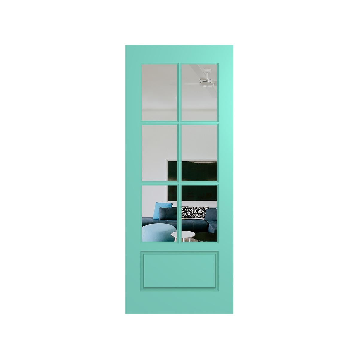 Hume 2040 x 820 x 40mm Haven Clear Glass Entrance Door HAV66 - Bunnings ...