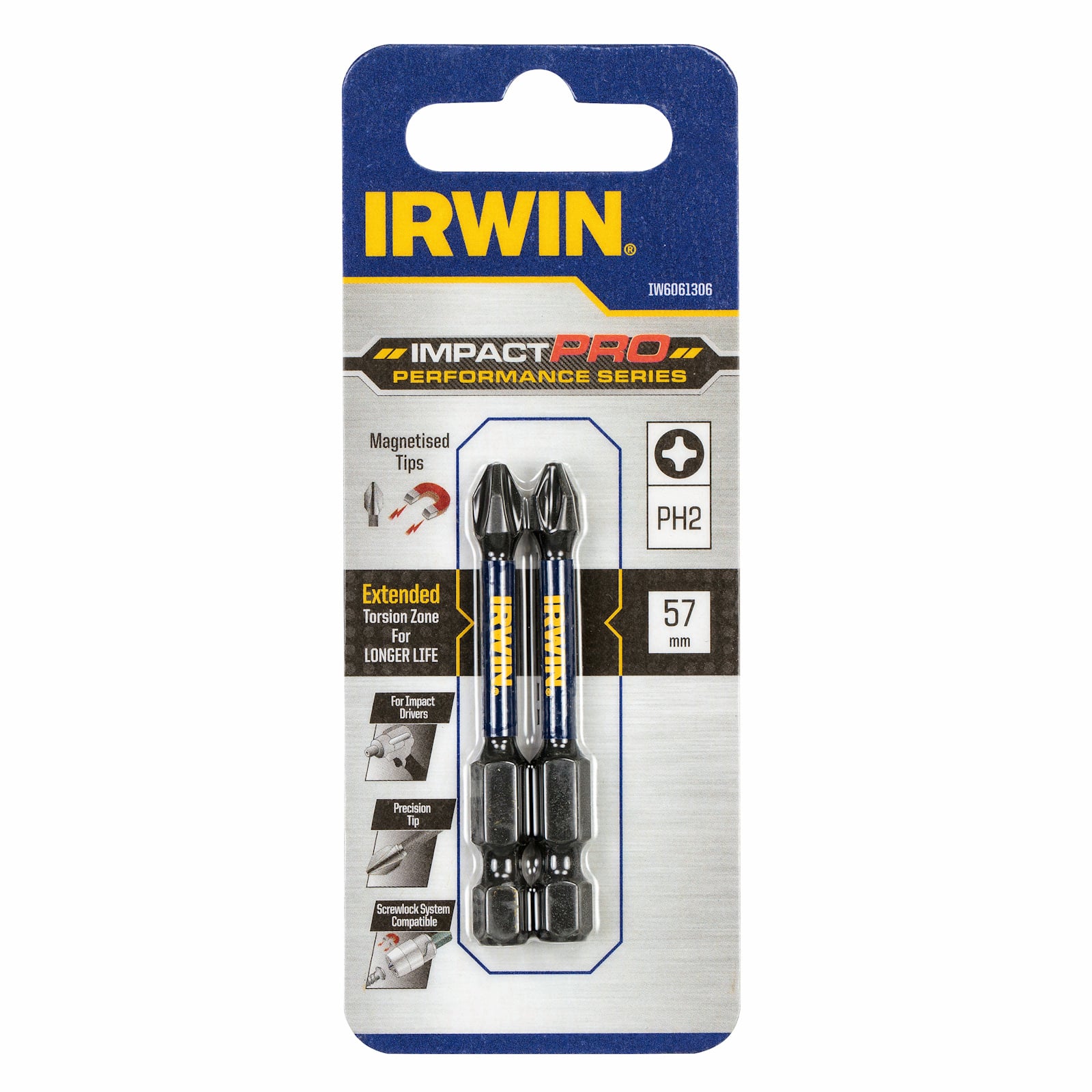 IRWIN Impact Phillips #2 Screwdriver Bit - 3-1/2 Inch Length, Professional Grade - View #13