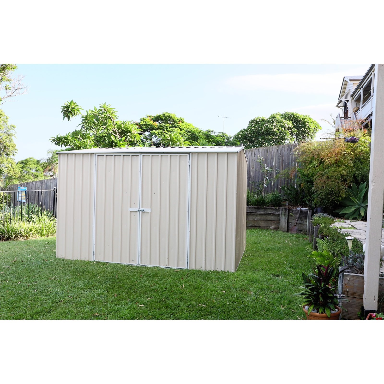 Absco Sheds 3.00 x 1.52 x 1.95m Premier Double Door Garden Shed