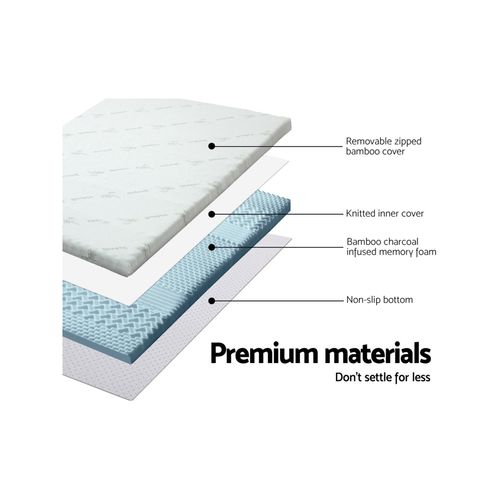 Giselle Memory Foam Mattress Topper 8cm Queen Bunnings Australia