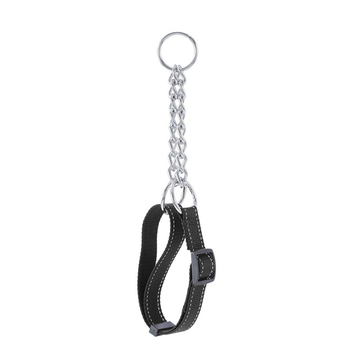 Paws & Claws Chain Dog Pet Training Collar 40-60cm w/ Webbing Large ...