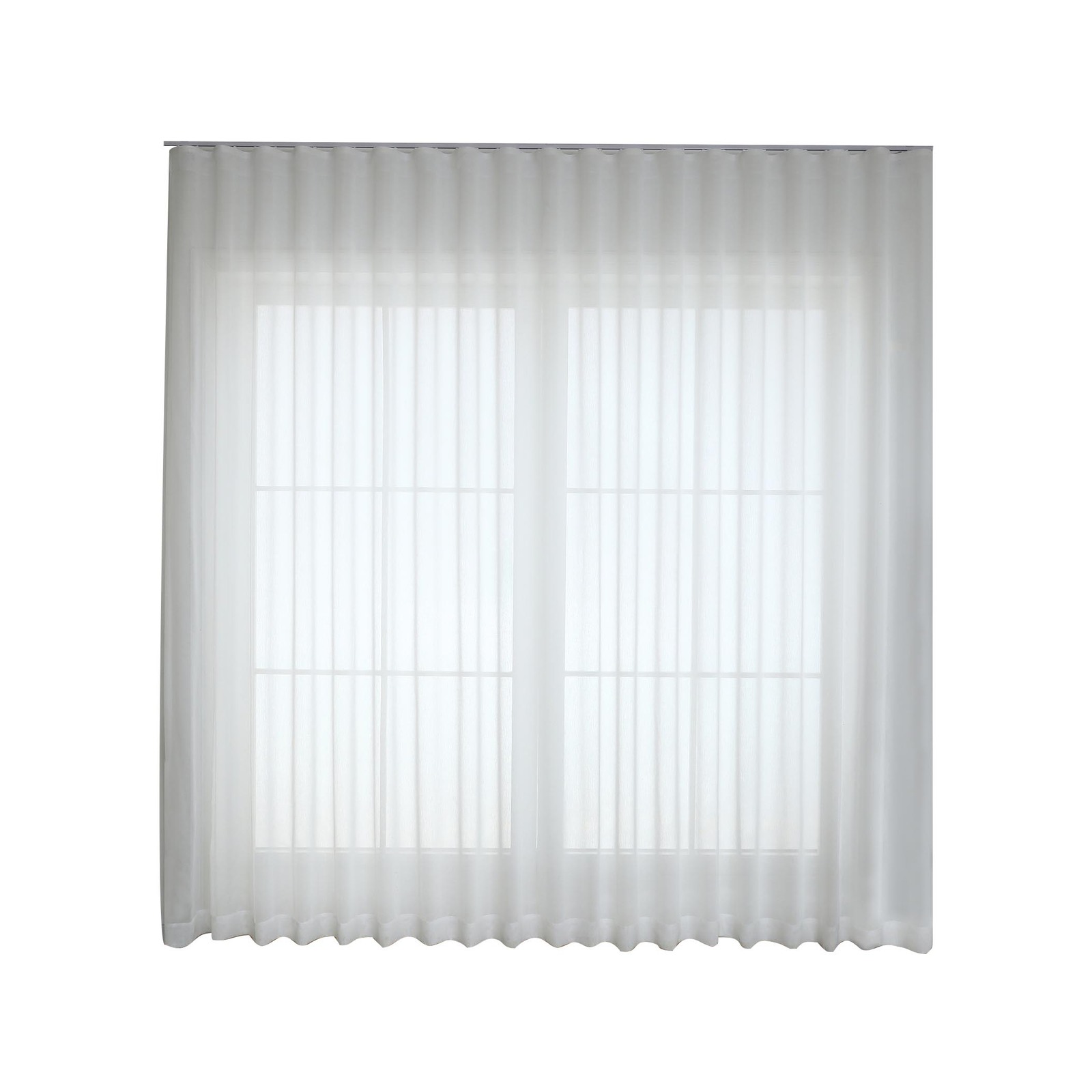 Windoware 360 x 280cm White Milan Sheer S-Fold Curtain - Bunnings Australia