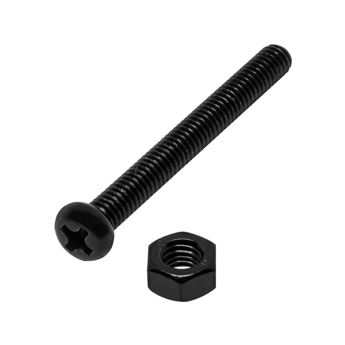 Pinnacle M5 x 80mm Black Ruspert® Round Head Bolts And Nuts - 4 Pack ...