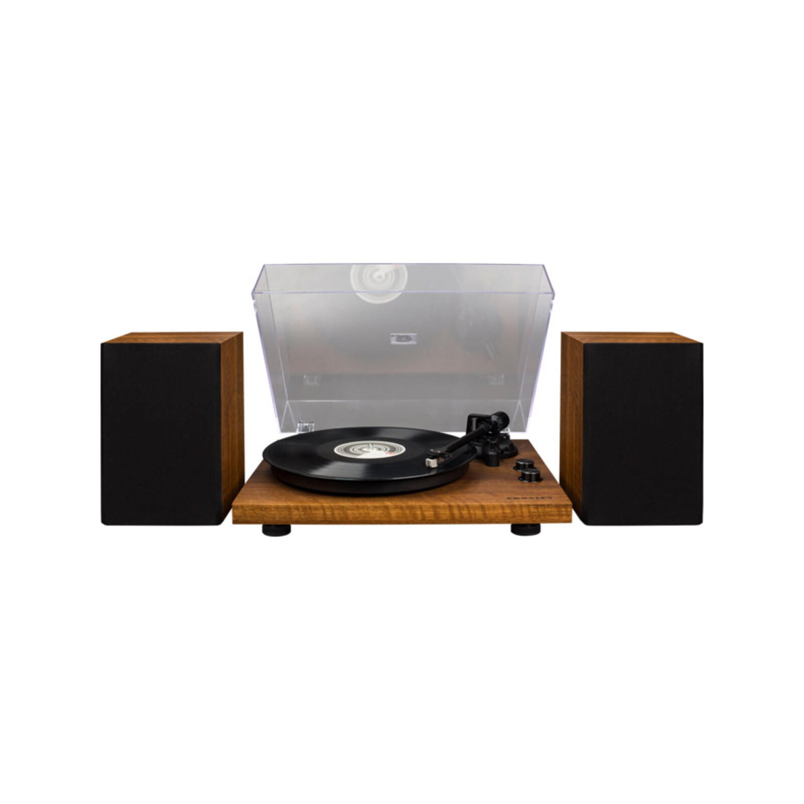 Crosley C62 Walnut Sistema Giradischi Bluetooth con Casse di