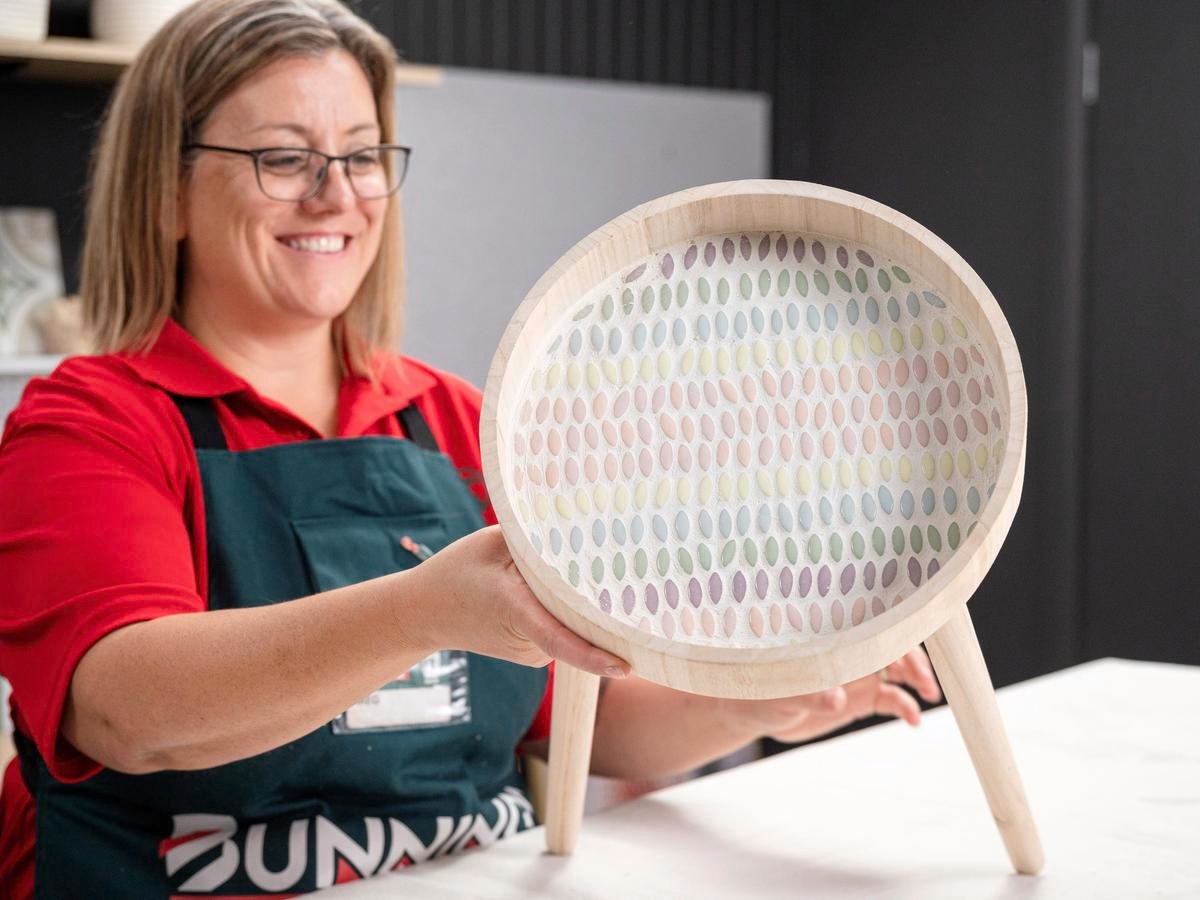 How To Make A Mosaic Side Table - Bunnings Australia