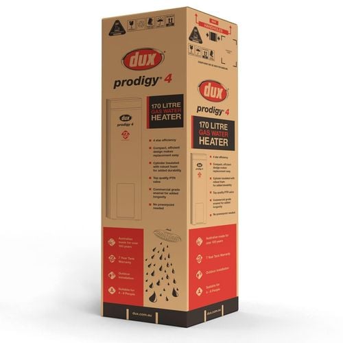 Dux 170L 4 Star Prodigy Water Heater - LPG - Bunnings Australia