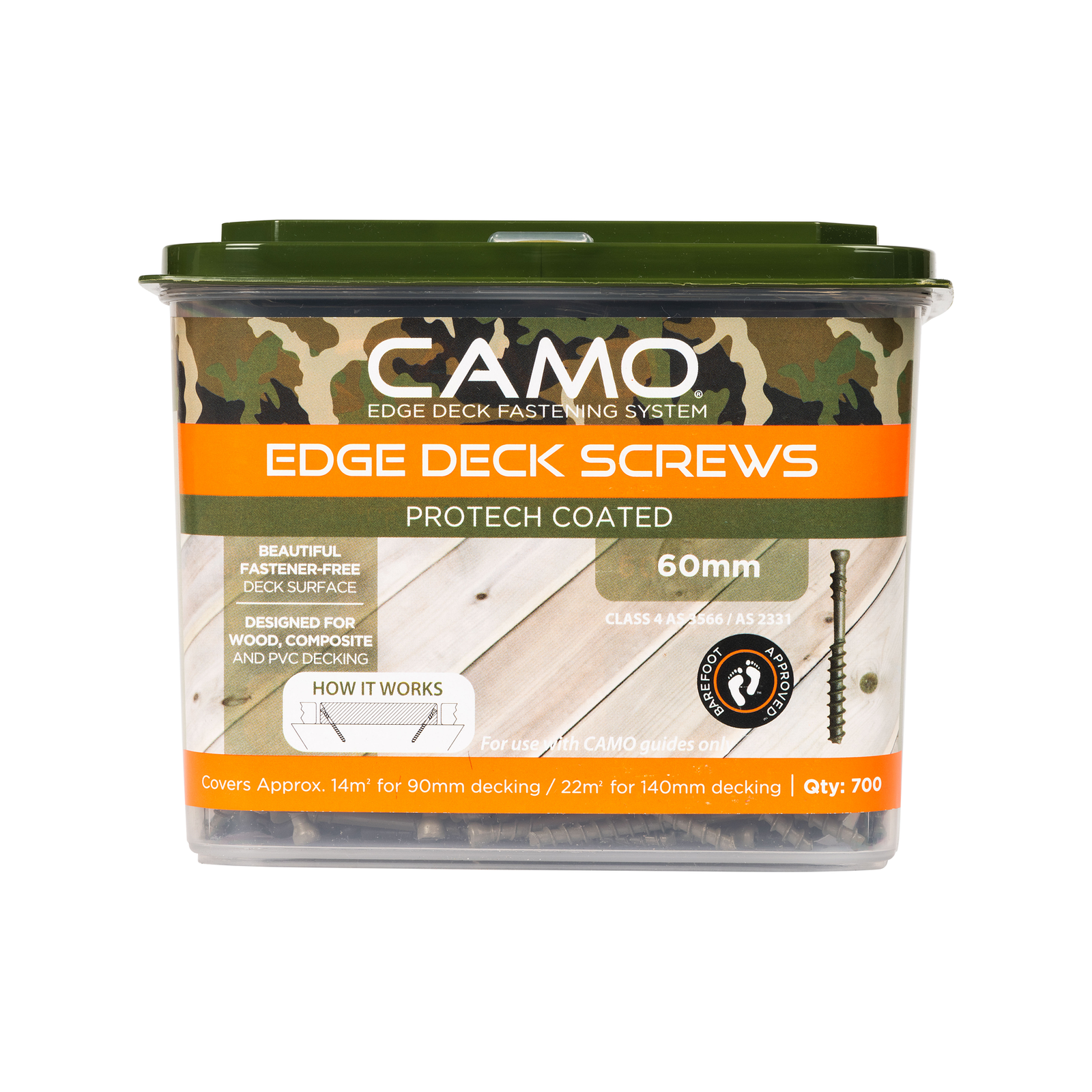Vis à Tête Plate Camo #8 1-7/8 Pouces - Acier Inoxydable, Neuves, Pour Terrasse