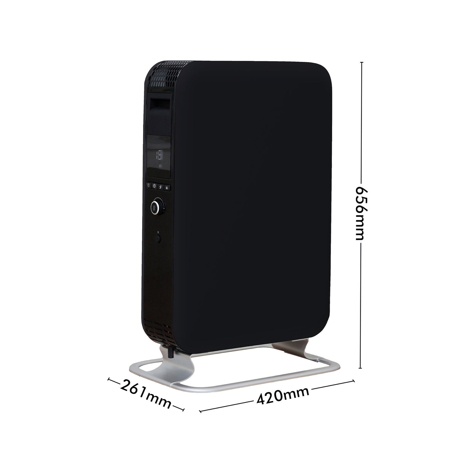 Mill 2100W Black Gentle Air Oil Filled Radiator - Bunnings Australia