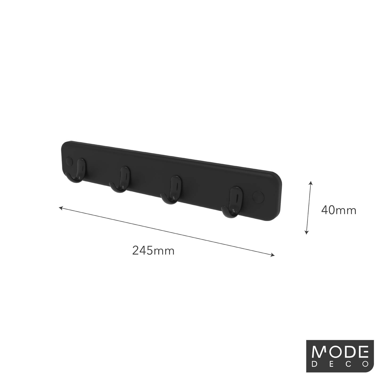 MODE 4 Black Hooks On Black Board Key Rack - Bunnings Australia