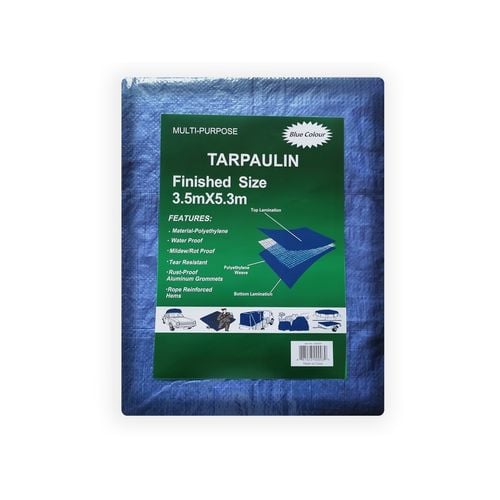 3.25 x 5.3m 70gsm Light Duty Tarpaulin Bunnings Australia
